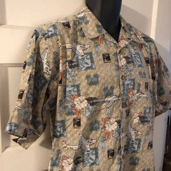 OP Sport Panair Hawaiian Button Down - Picture 2 of 7
